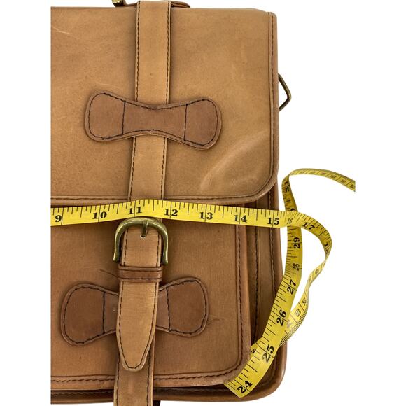 Vintage Brown Messenger Bag Satchel Cross Body Laptop Bag Briefcase  Unisex - Picture 10 of 11